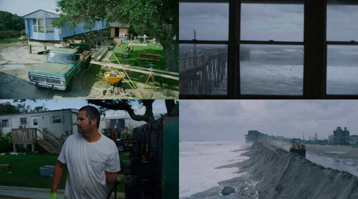 Born Wild — island residents rebuilding a home beside scenes of storms and coastal erosion